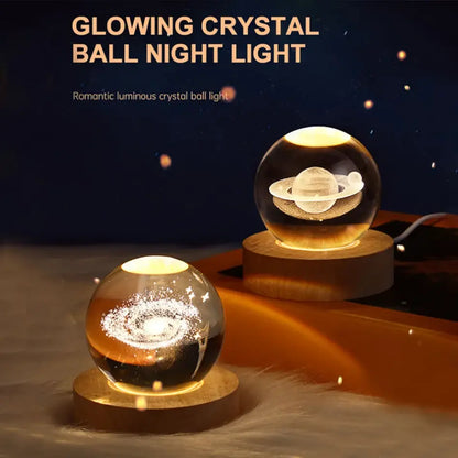 Unique 3D Crystal Ball Lamp Projections - USB-Powered Night Light for a Cozy Atmosphere | Plasma Ball