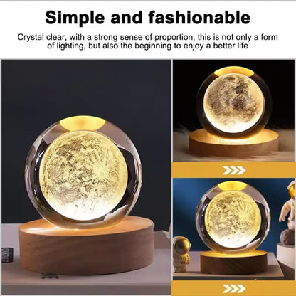 Unique 3D Crystal Ball Lamp Projections - USB-Powered Night Light for a Cozy Atmosphere | Plasma Ball